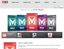 Tablet Screenshot of multigamecard.com